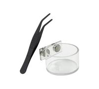 Spider Terrarium Feeder Kit - 8cm Acrylic Water Dish, Clear Feeding Cup | Compact Reptile Food Dispenser for Mantis Hermit Crab Lizard Snake Small Creaturest simplifies cleaning after feeding l