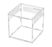 Spider Terrarium | Transparent Acrylic Wall - Lizard Tray | for Breeding and Feeding Small Reptiles, Jumping Spiders, Geckos, Snakes and Frogs