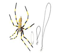 Spider to repel the worm, spider pattern,Spider Joke for Far the Worm | Realistic Spider Decoration, Gags and Joking Toys, Halloween Party Favors for the Garage of c