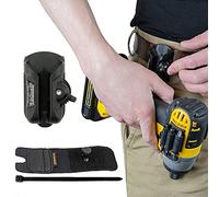 Spider Tool Holster Set - Self Locking, Quick Draw Belt Holster Clip + Elastic Tool Grip - Improve The Way You Carry Your Power Drill, Driver, Multitool, Pneumatic, Flashlight, Hammer, Saw and More!