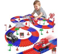 Spider Toys for Boys 4-6, 212 PCS Race Car Track for Kids Ages 4-8, Monster Truck 2+ Year Old Birthday Gift Toddler Cars Toy for 3+ Year Old Boy Girl