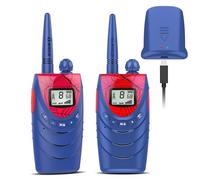 Spider Walkie Talkies for Kids, Rechargeable Long Range 8CH Walkie Talkies | 2 Way Radio with Child Lock VOX, PMR Walky Talky Toys Gifts for Age 5-12 Kids Outdoor Camping Hiking Birthday Presents Xmas