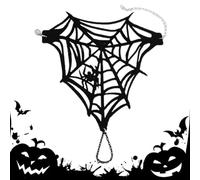 Spider Web Bracelet, Halloween Spider Bracelets - Gothic Spider Web Hand Chain | Halloween Costume Jewellery, Black Women Hand Harness for Women, Men, Kids, Siehe Beschreibung, Acrylonitrile Butadiene
