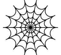Spider Web Cobweb Vinyl Decal Sticker (Gold)