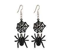 Spider Web Earrings for Women Gothic Spider Earrings, Moderate type, Metal, No Gemstone