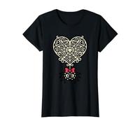 Spider Web Enthusiast Heart-Shaped Fan Eight Halloween Value Graphic T-Shirt, Women, Black, L