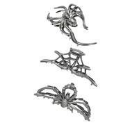 Spider Web - Gothic Skull Hand Design Halloween Claw, Cute Large Bat Updo Accessories For Women | Simple Elegant Back Shark For Daily Gothic Fashion Style