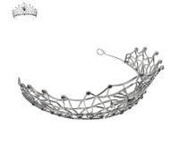 Spider Web Headpiece Rhinestone Metal Crown for Women and Cosplayers | Baroque Gothic Style, Polished Alloy Finish, Secure Hair Attachment, for Masquerades, Gala Outfits