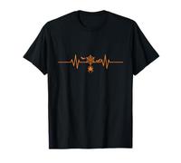 Spider Web Heartbeat EKG Line Halloween T-Shirt
