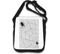 Spider Web Labyrinth Help The Spider Get To The Fly Shoulder Bag White