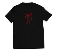 Spider Web Man T-Shirt- Superheroes Birthday Presents Gifts Friends Christmas Fun Twin Needle Collar 100% Combed Ringspun Cotton High Stitch Density Extreme Comfort (12-14 Years, Black)