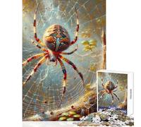 Spider Web Painting 1000 Piece Jigsaws for Teenagers Puzzle Strengthen Mind Clarity And Sharpness Calm Serene Leisure Activity (38x52cm)