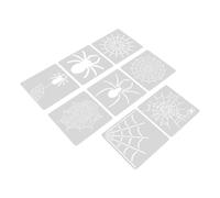 Spider Web Painting Stencil Gothic Reusable Halloween 8pcs Pet