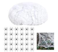 Spider Web Scary Halloween Decoration Cobwebs Halloween Decoration Outdoor Spider Web Halloween Spider Web for Indoor Gardens Outdoor Dining Tables Ceiling Window Haunted Houses