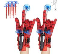 Spider Web Shooter for Kids Age 3-14, SiumPklay Superhero Interactive Fun Role Play Toy, Educational Spider Launcher for Boys and Girls, Costume Cosplay Gift for Birthday Christmas Halloween (Black)