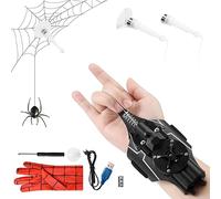 Spider Web Shooter for Kids & Men, Web Shooter Launcher String Toy Real Silk, Movie Launchers Wrist Toy, 9.8ft Range,Electric Reel-in Spider Launcher Gloves, Role Playing Cosplay Funny Gadgets Toys