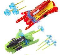 Spider Web Shooter - Spider Launcher Gloves Toy, Educational Spiders Launcher Toys, Web Shooter Launcher Wrist Toy Set with Darts and Gloves Costume Cosplay Gift for Kids Age 3-14 (Red)
