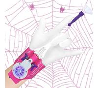 Spider Web Shooter Toys for Kids, 8 FT Web Shooter Wrist Toy-Rope Launcher for Kids, Superhero Cosplay Role Play Costume Props, Electric Take-up (Pink)