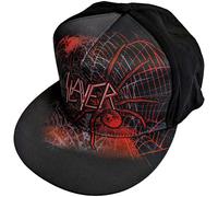 Spider Web Snapback Baseball Cap Slayer Black One Size