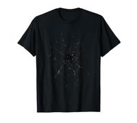 Spider Web Spooky Design Gothic Bats Vibe October Night Mood T-Shirt