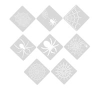 Spider Web Stencil Gothic 8pcs Reusable Halloween Painting Template