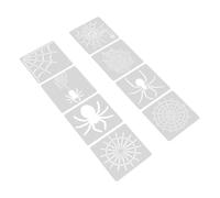 Spider Web Stencil Gothic Template 4x4 Inch Halloween 8pcs Reusable