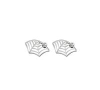 Spider Web Stud Earrings for Women Spider Web Cartilage Earrings Halloween Goth Spider Web Earrings Hip Hop Goth Halloween Piercing Earrings Accessories Jewelry, S, Metal, No Gemstone