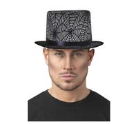 Spider Web Top Hat Halloween Fancy Dress Costume Accessory Unisex Adult One Size