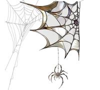 Spider Web Window Film, Flat Spider Window Decoration, Decoration for Home, Classroom, Student Room, Christmas Decoration, Living Room, Office, Birthday