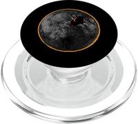 Spider Web With Arachnid On The Moon Solar Eclipse Spiders PopSockets PopGrip for MagSafe