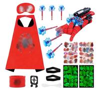 Spider Web3 16PCS Spider Web Shooters for Kids 5+ Year Old, Funny Spider Launcher Wrist Toys, Spider Web Shooter Plastic Spider Launcher Gloves for Costume Cosplay, Sup er Heroes Toys for Boys Gift