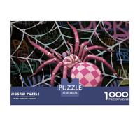 Spider Wooden Jigsaw Puzzle Waterproof 1000 Piece Puzzles for Adults Colourful Home Decoration