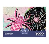 Spider Wooden Jigsaw Puzzle Waterproof 1000 Piece Puzzles for Adults Gifts Fun Educational Games