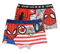 Spiderman 2 Pack Boys Boxers (Grey/Red, 6-8 Years)