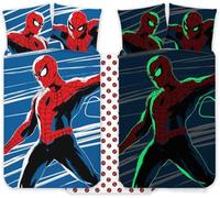 Spiderman Baby Duvet Cover 100x135 + Pillowcase 40x60 Glow in the Dark | Baby bedding | Natural cotton soft breathable | Glow in the dark | Official Marvel | Boys age 0-3 | Cot size | Gift idea