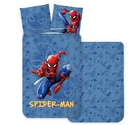 Spiderman Bedlinen Single Size | Duvet Cover 140x200 cm + Pillowcase 60x65 cm | 100% Cotton | Soft & Breathable Bedding Set for Kids | Superhero Bedroom Decor