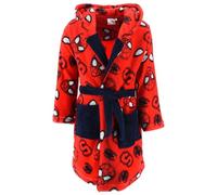 Spiderman Boys Childrens Kids Fleece Robe Dressing Gown Red Age 4 Years