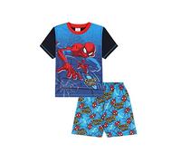 Spiderman Boys Marvel Short Cotton Pyjama Set (3-4 Years) Blue