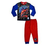 Spiderman Boys Pyjamas 9-10 Years, Web-Crawler Marvel Comics PJ Red