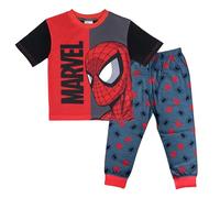 Spiderman Boys Short Sleeve Top Trousers Pyjamas Pjs Nightwear 6-7 Years Red