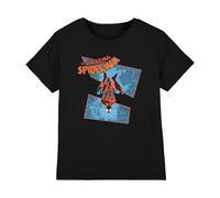 Spiderman Boys Spidey Senses Tingling Unisex Kids T-Shirt, Black, 9-10 Years UK
