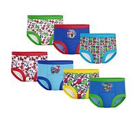 Spiderman Boys' Superhero Potty Training Pants, Success Chart & Stickers, Iron Man, Hulk & More Sizes 18m-4t Baby and Toddler Underwear, 7-Pack Spidey Multi-Hero, 3 Years (Pack of 7)