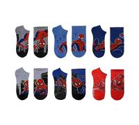 Spiderman Boy's Web Slingers No Show Socks, lightgrey, 4-6