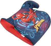Marvel Spiderman Booster seat for The Safety of Children with a Height from 125 to 150 cm with Graphics of The Superhero Spiderman on a Blue Background