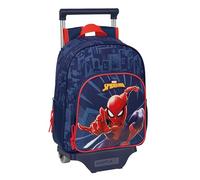 SPIDERMAN - Children's Backpack with Trolley Safta 705, Ideal for Children of Different Ages, Comfortable and Versatile, Quality and Resistance, 27 x 10 x 33 cm