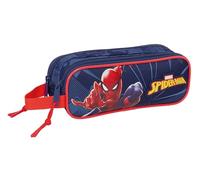 SPIDERMAN - Children's Double Pencil Case, Children's Pencil Case, Ideal for School-Age Children, Comfortable and Versatile, Quality and Resistance, 21 x 6 x 8 cm