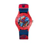 Spiderman Children's Quartz Watch with Multicolour Dial Analogue Display and Blue Rubber Strap SPD3495