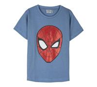 Spiderman Children's T-Shirt - Blue - Size 3 Years - Short Sleeve T-Shirt - Made from 100% Cotton 145 GSM - Spiderman Print - Original Product Designed in Spain