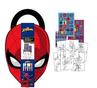 Spiderman Colourful Activity Album - Children's Book with Stickers, Colours and Colouring Pages for Spider-Man, Ideal for Kids Marvel Fans Who Love Drawing, Playing and Creating