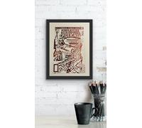 Spiderman Comic Cover Foil Print Wall Art (A4)